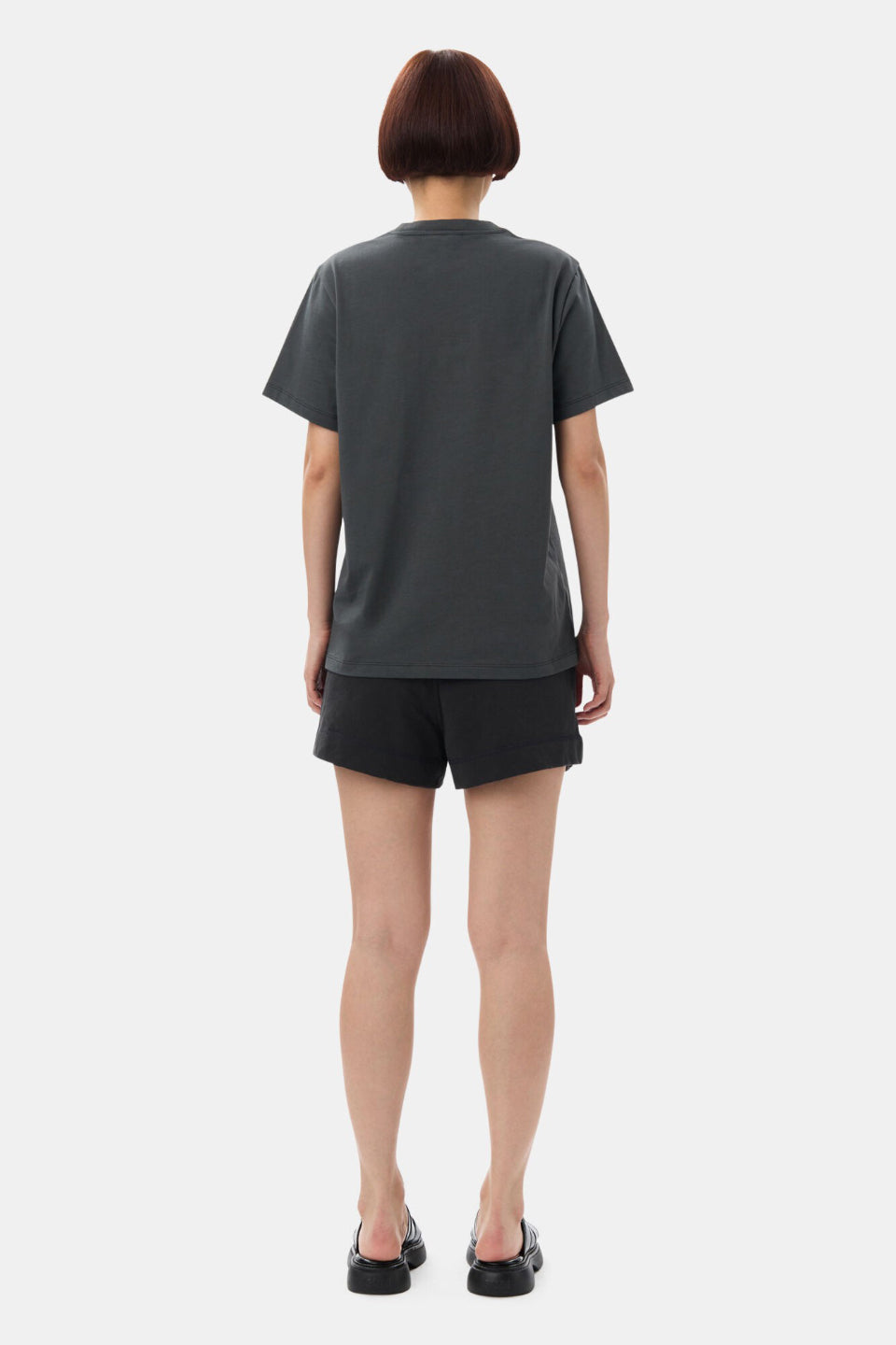 GANNI-Basic Jersey Ganni Relaxed T-shirt-NOWALL