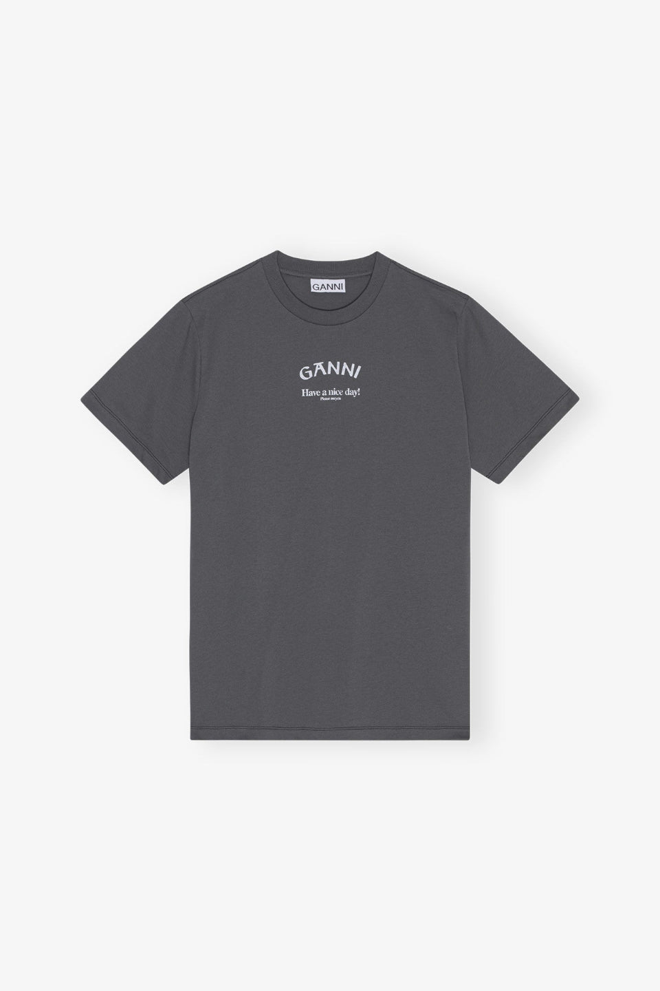 GANNI-Basic Jersey Ganni Relaxed T-shirt-NOWALL