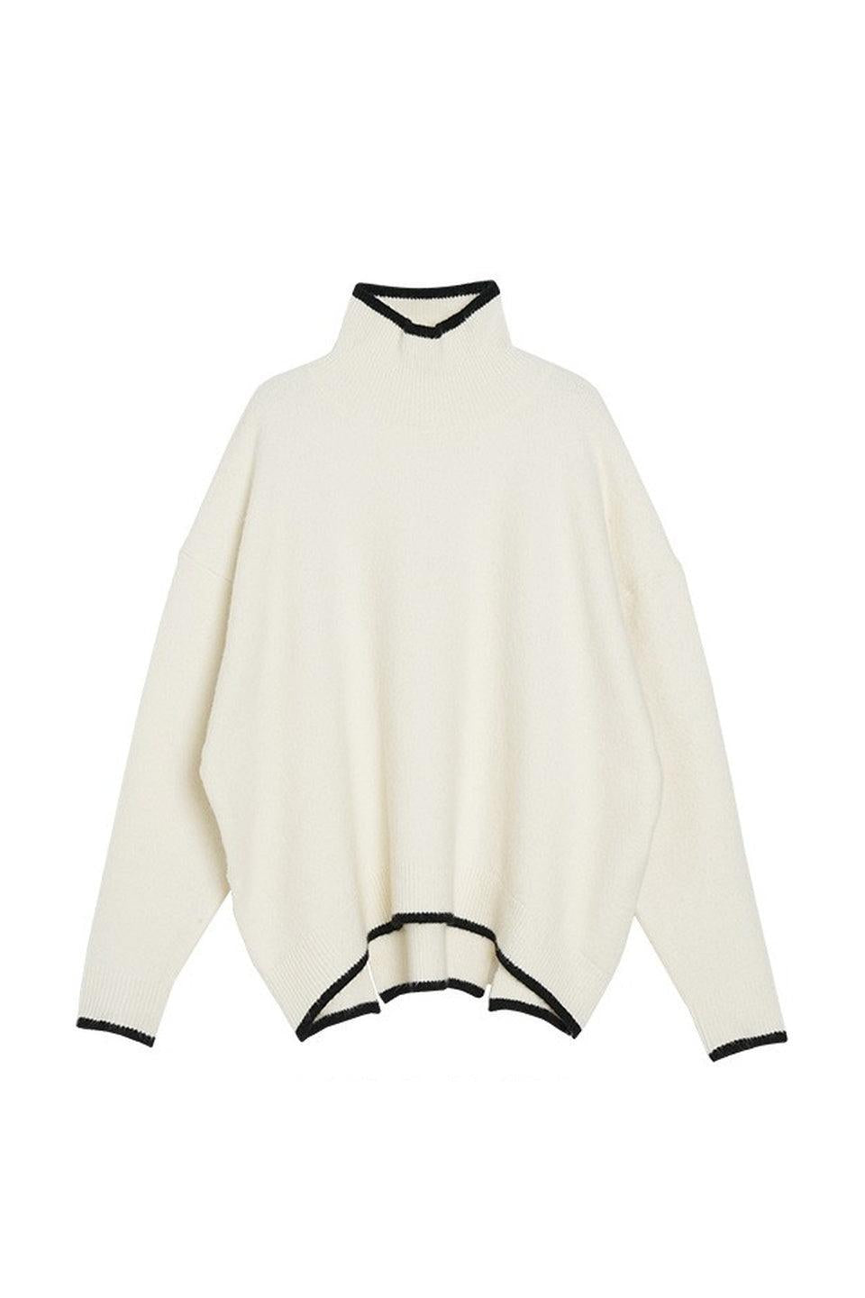 MICALLE MICALLE-Bi-Color Sweater-NOWALL