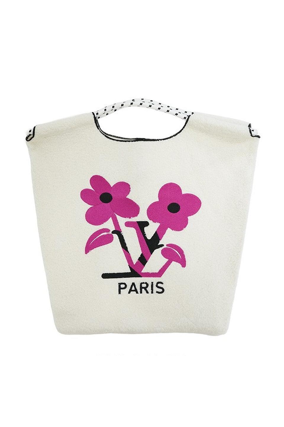 MICALLE MICALLE-Boa Flower Tote Bag-NOWALL