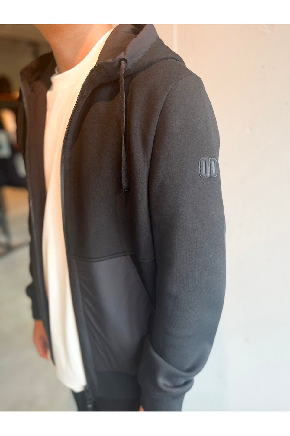 DUNO-Bonding Zip Hoodie-NOWALL