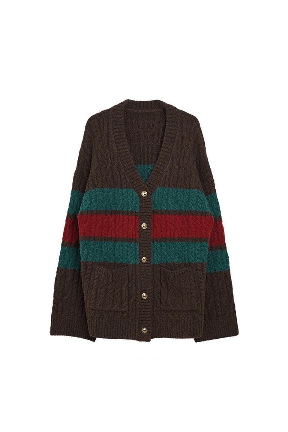 MICALLE MICALLE-Border Cardigan-NOWALL