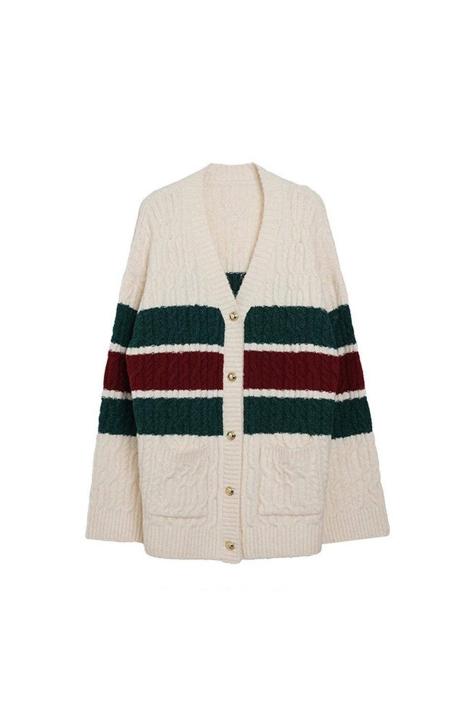 MICALLE MICALLE-Border Cardigan-NOWALL