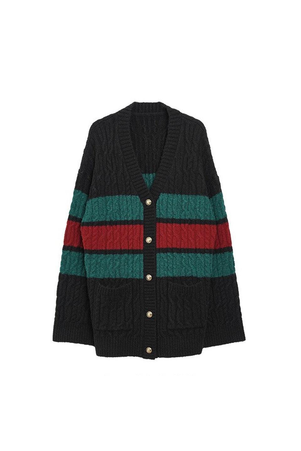 MICALLE MICALLE-Border Cardigan-NOWALL