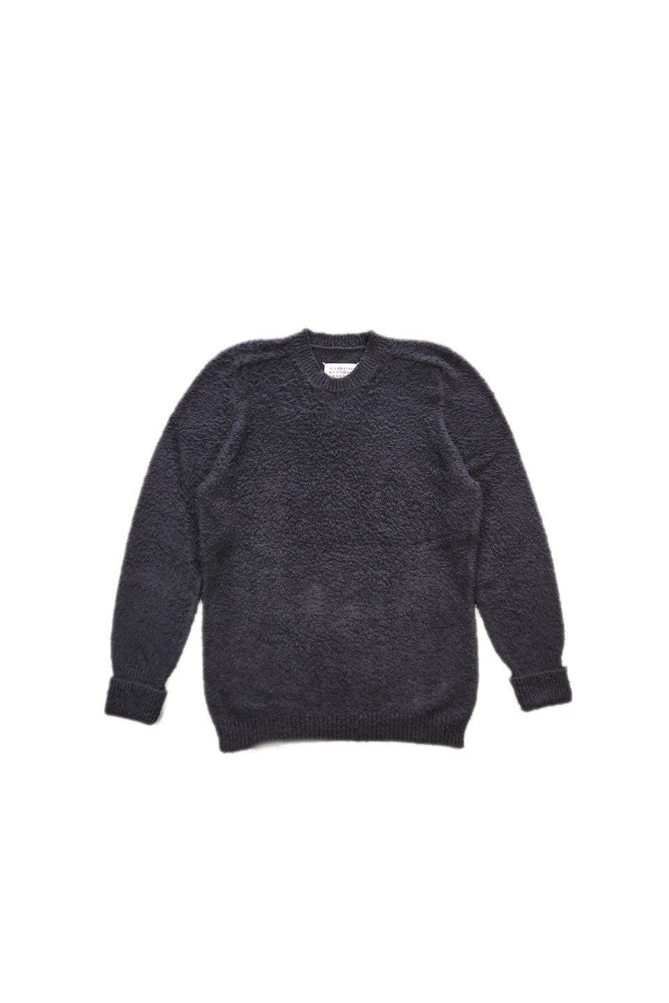 Maison Margiela-COTTON NYLON PILE CREW NECK KNIT-NOWALL