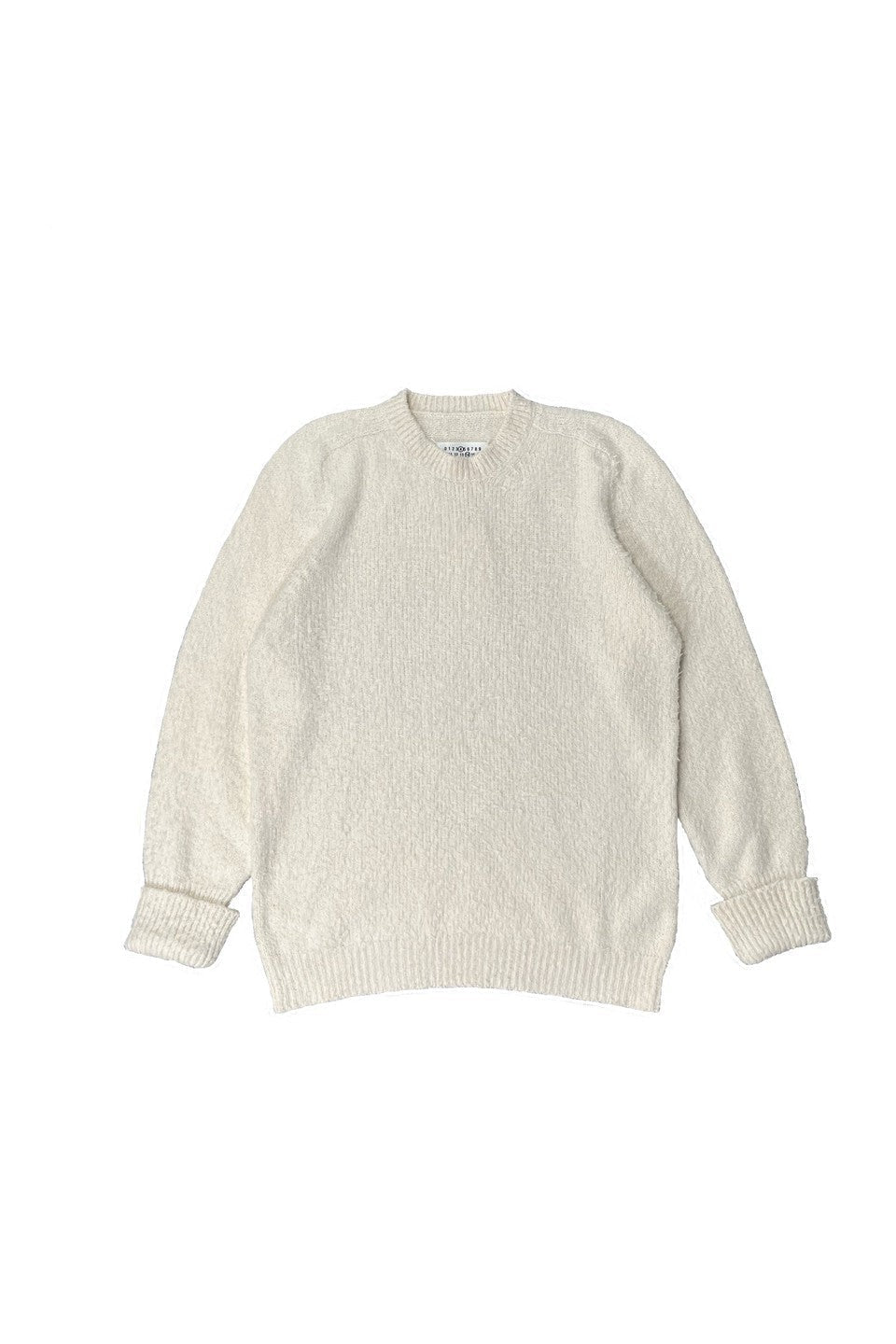 Maison Margiela-COTTON NYLON PILE CREW NECK KNIT-NOWALL