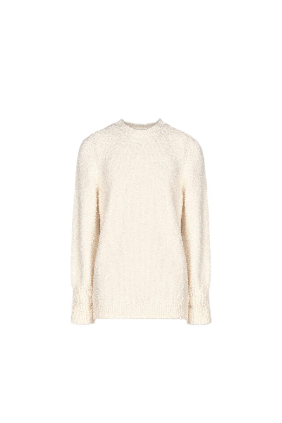 Maison Margiela-COTTON NYLON PILE CREW NECK KNIT-NOWALL