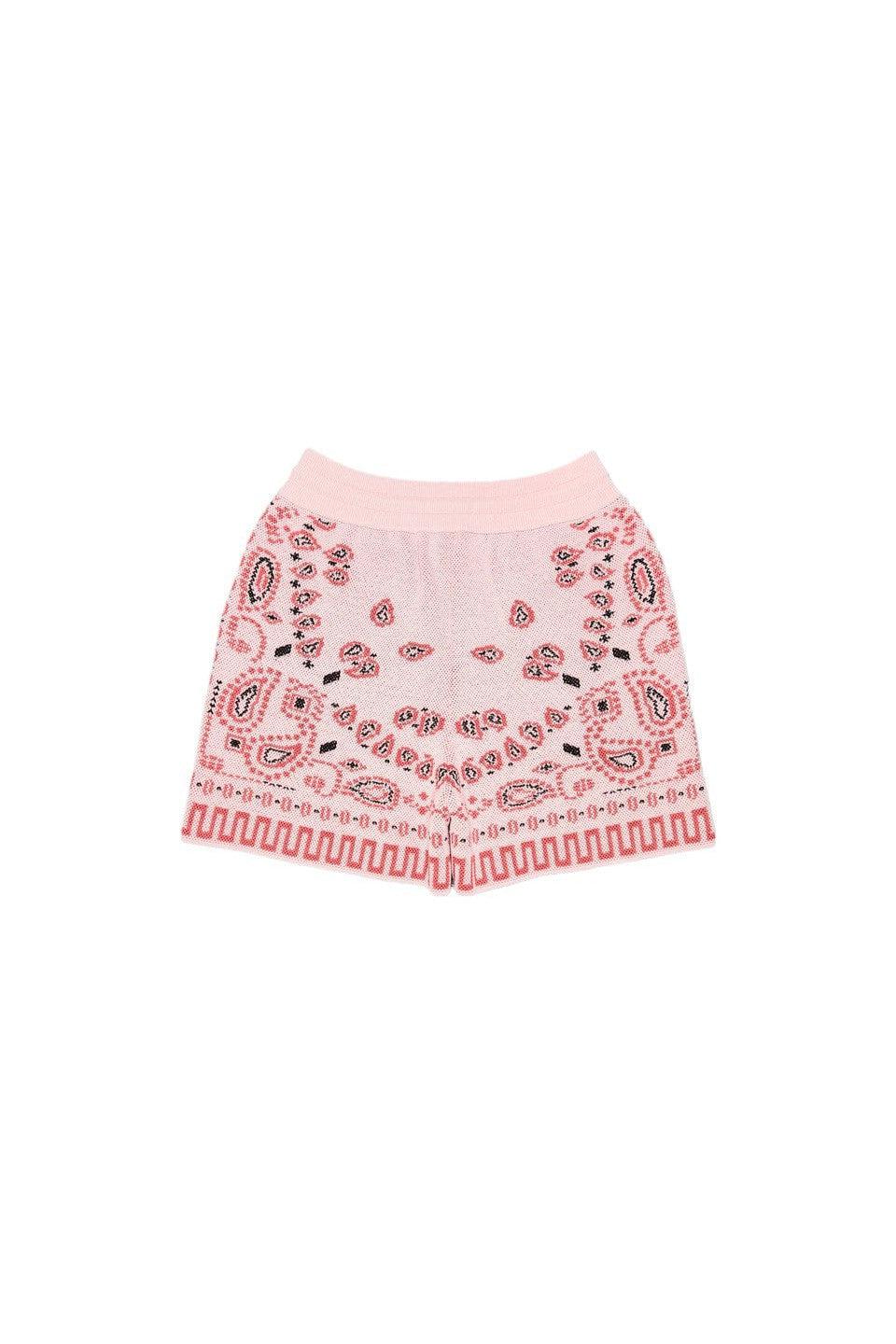 ALANUI-COTTON PIQUET BANDANA SHORTS-NOWALL