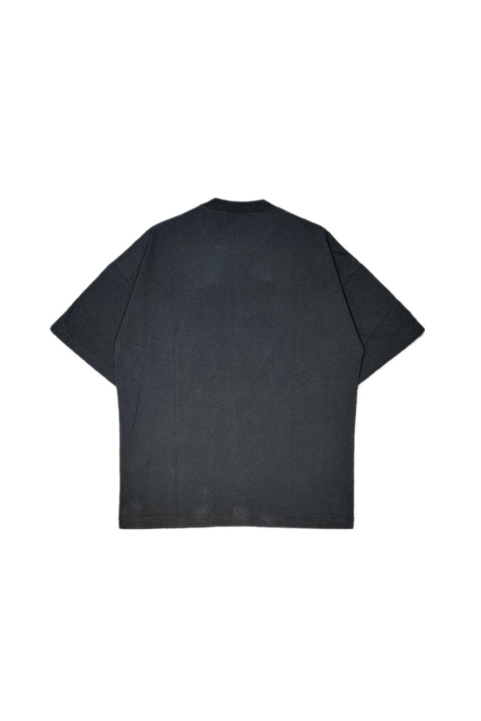 ALMOSTBLACK-CREW NECK FADE PRINT T-NOWALL