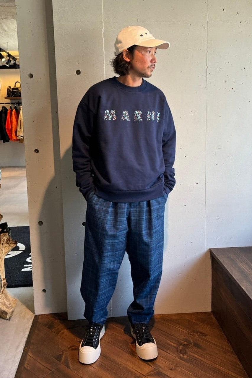 MARNI-CREW NECK LOGO SWEAT-NOWALL