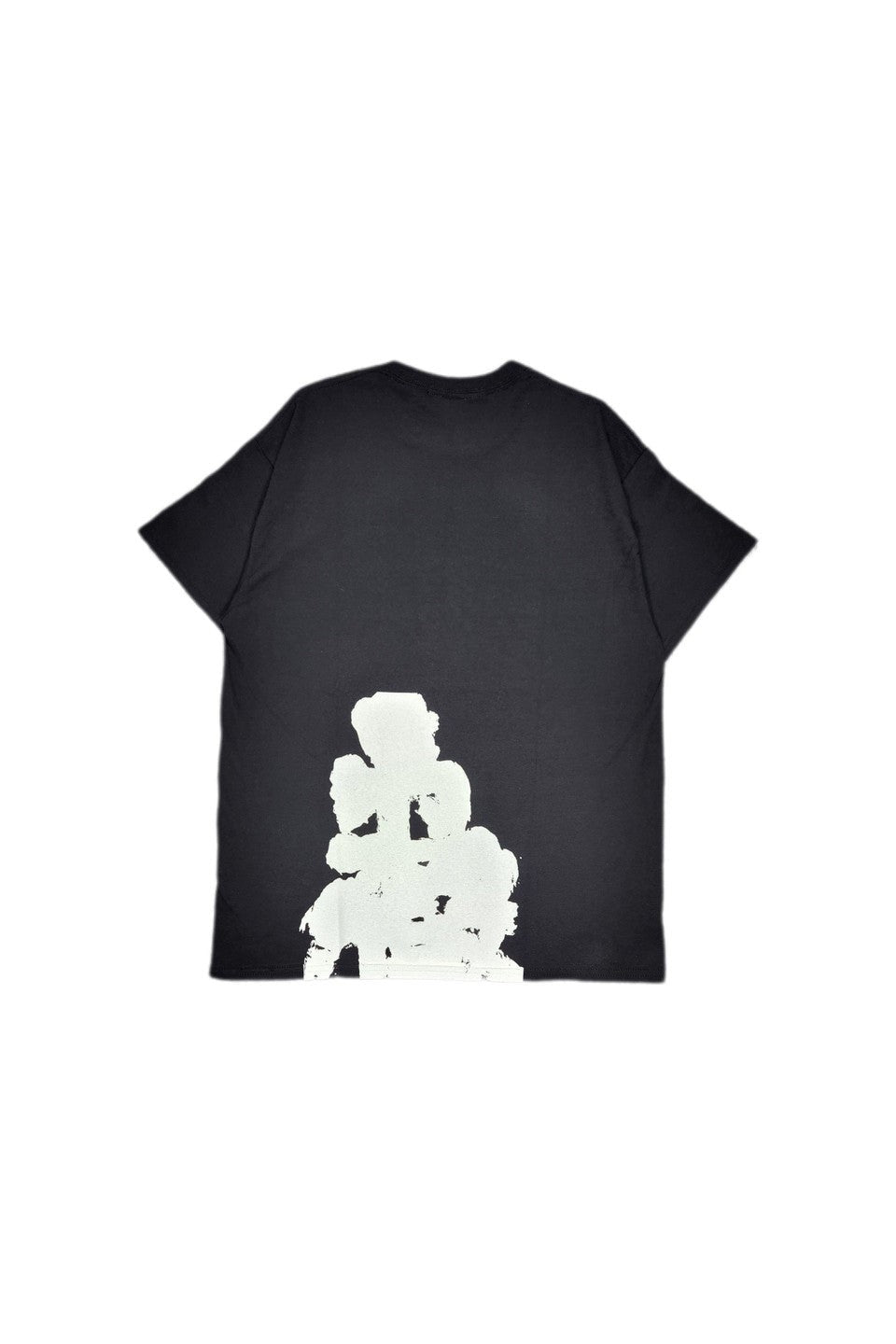 ALMOSTBLACK-CREW NECK PRINT T-NOWALL