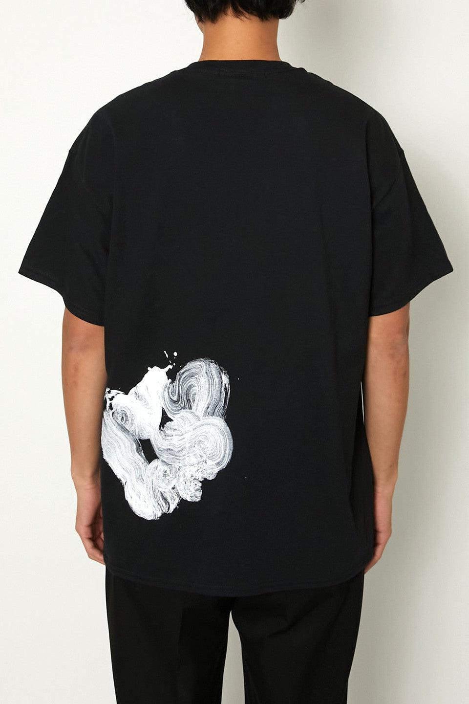 ALMOSTBLACK - CREW NECK PRINT T 半袖Tシャツ トップス