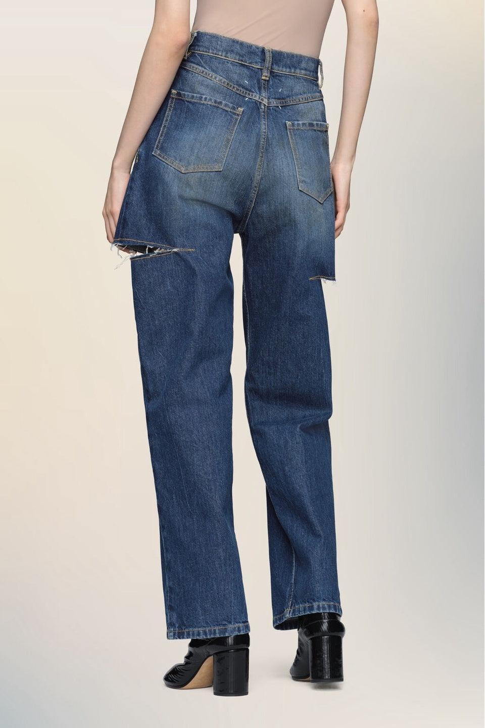 Maison Margiela-CUT OUT JEANS-NOWALL