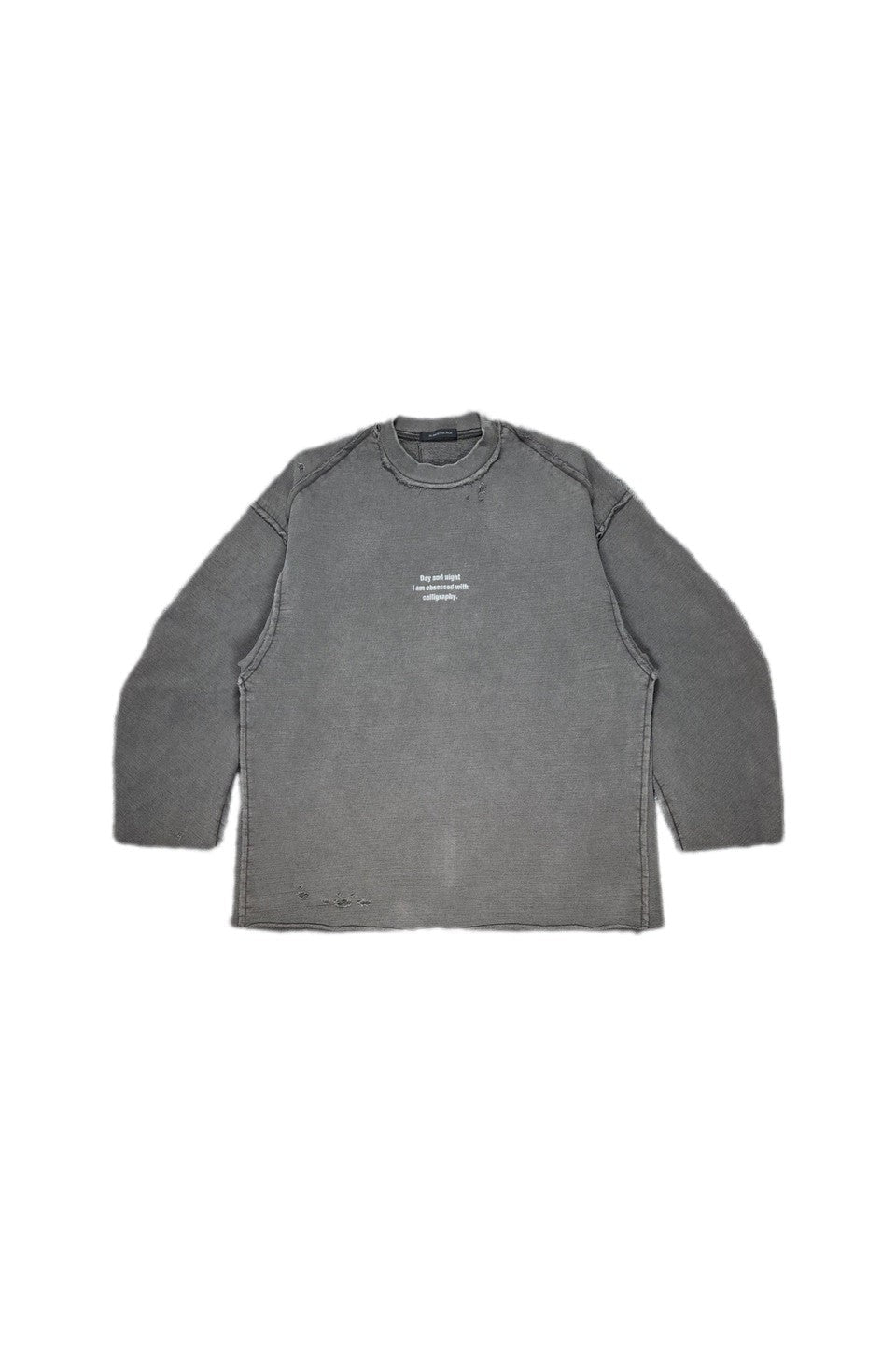 ALMOSTBLACK-CUTOFF C-N 3D SWEAT-NOWALL