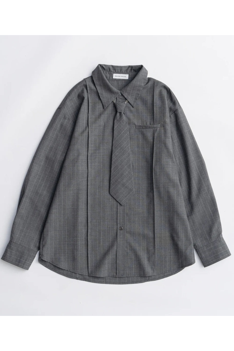 MAISON SPECIAL-Chain Tie Shirt-NOWALL