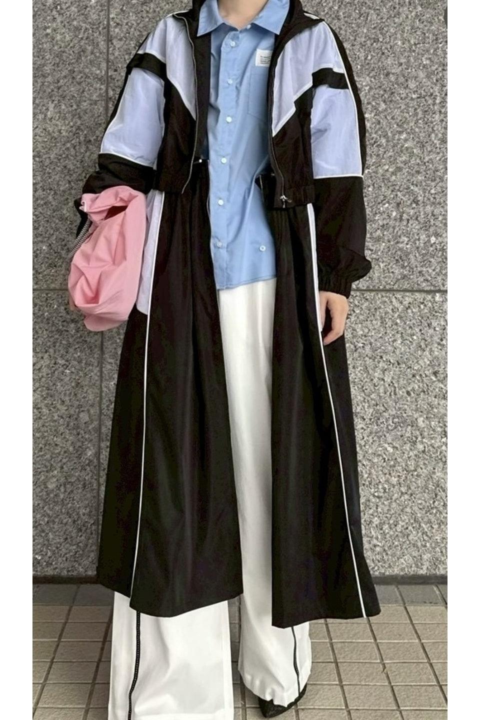 MICALLE MICALLE-Color Block Zip Dress-NOWALL