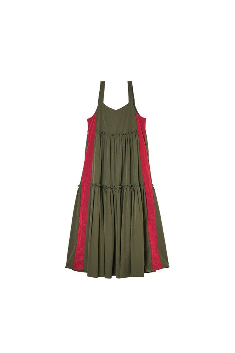 MICALLE MICALLE-Color Panel Camisole Dress-NOWALL