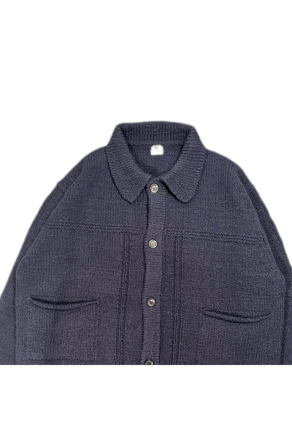 MAYKAM-Corkscrew Yarn Blouson Knit Cardigan-NOWALL