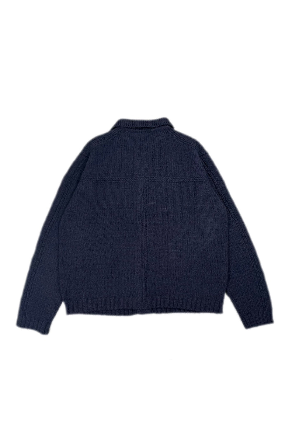 MAYKAM-Corkscrew Yarn Blouson Knit Cardigan-NOWALL