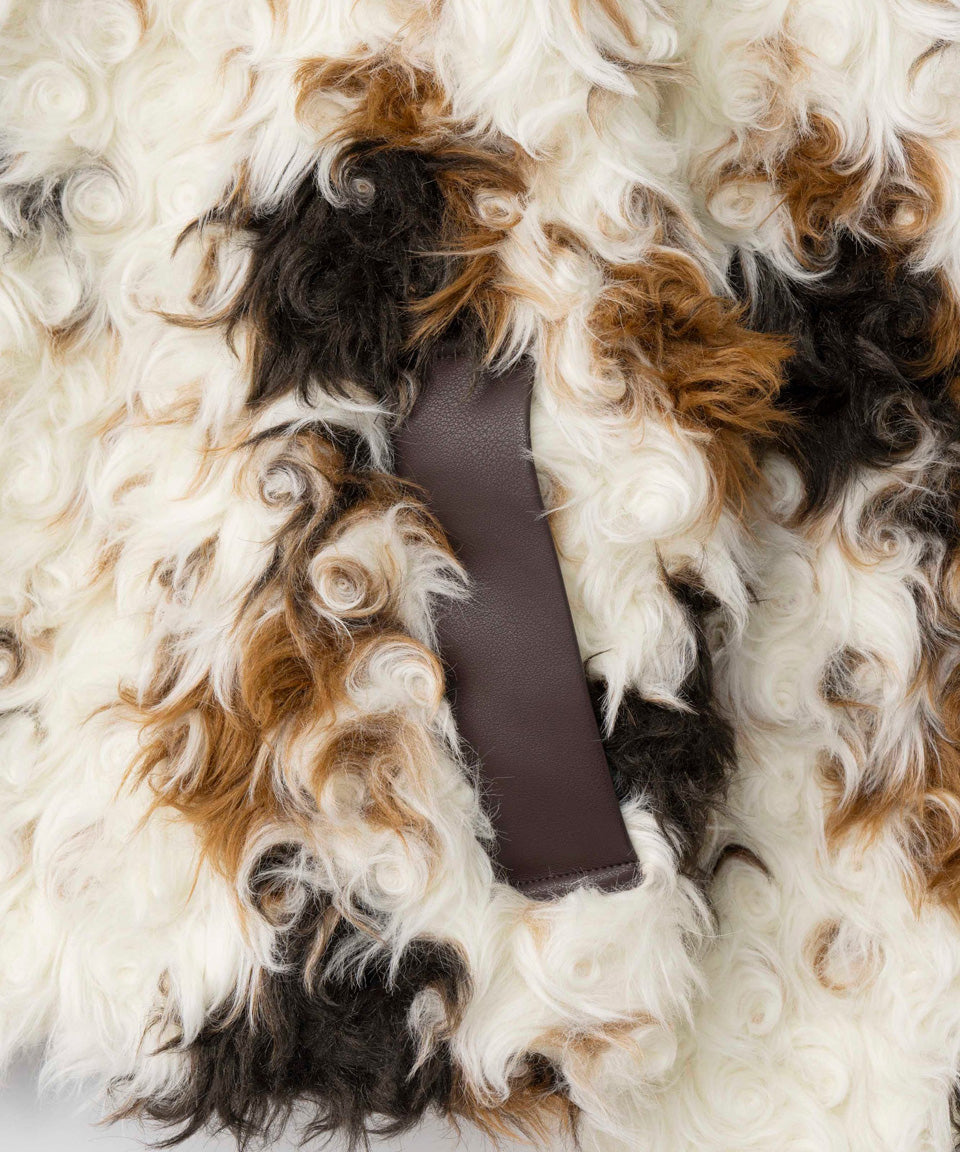 MAISON SPECIAL-Curl Faux Fur Coat-NOWALL