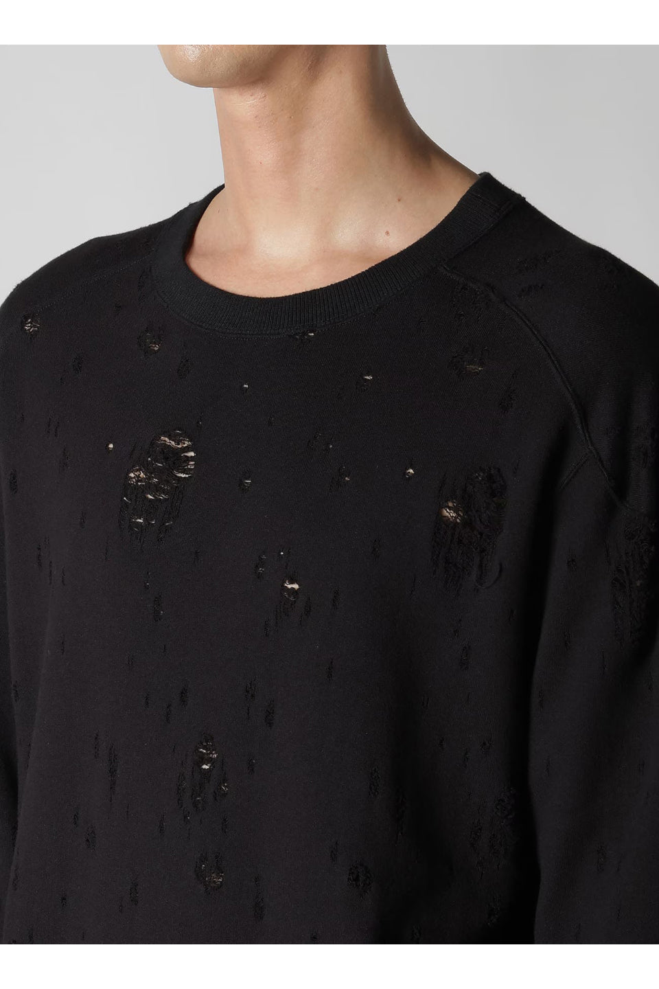 Yohji Yamamoto POUR HOMME-Damaged Linning Sweat Shirt-NOWALL