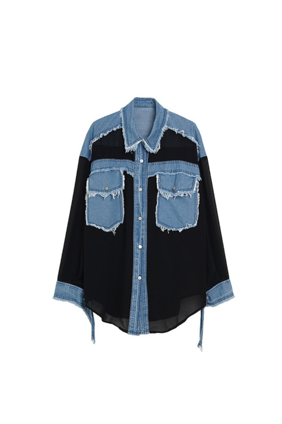 MICALLE MICALLE-Denim Docking Shirt-NOWALL