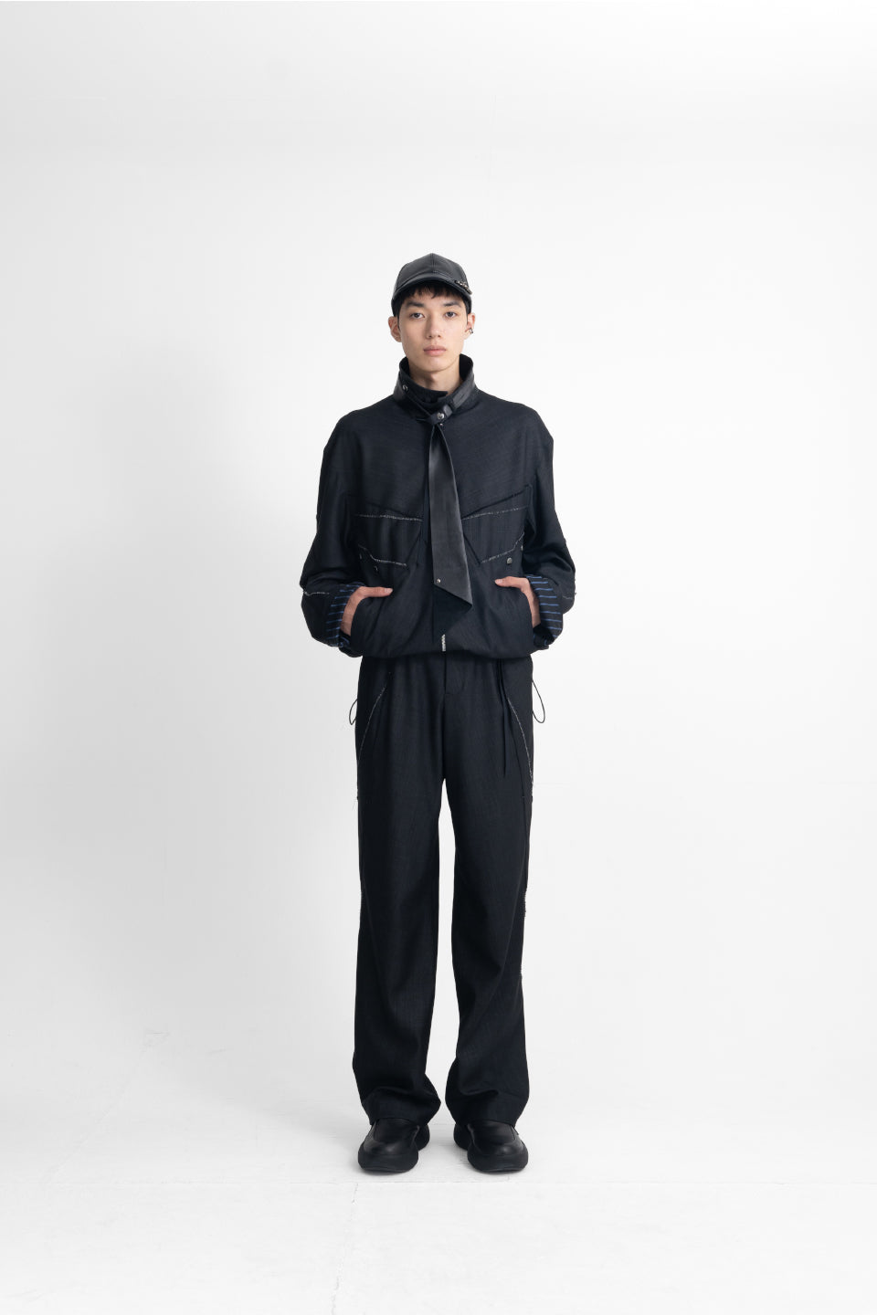 Tamme-Denim Wool Track Jacket-NOWALL