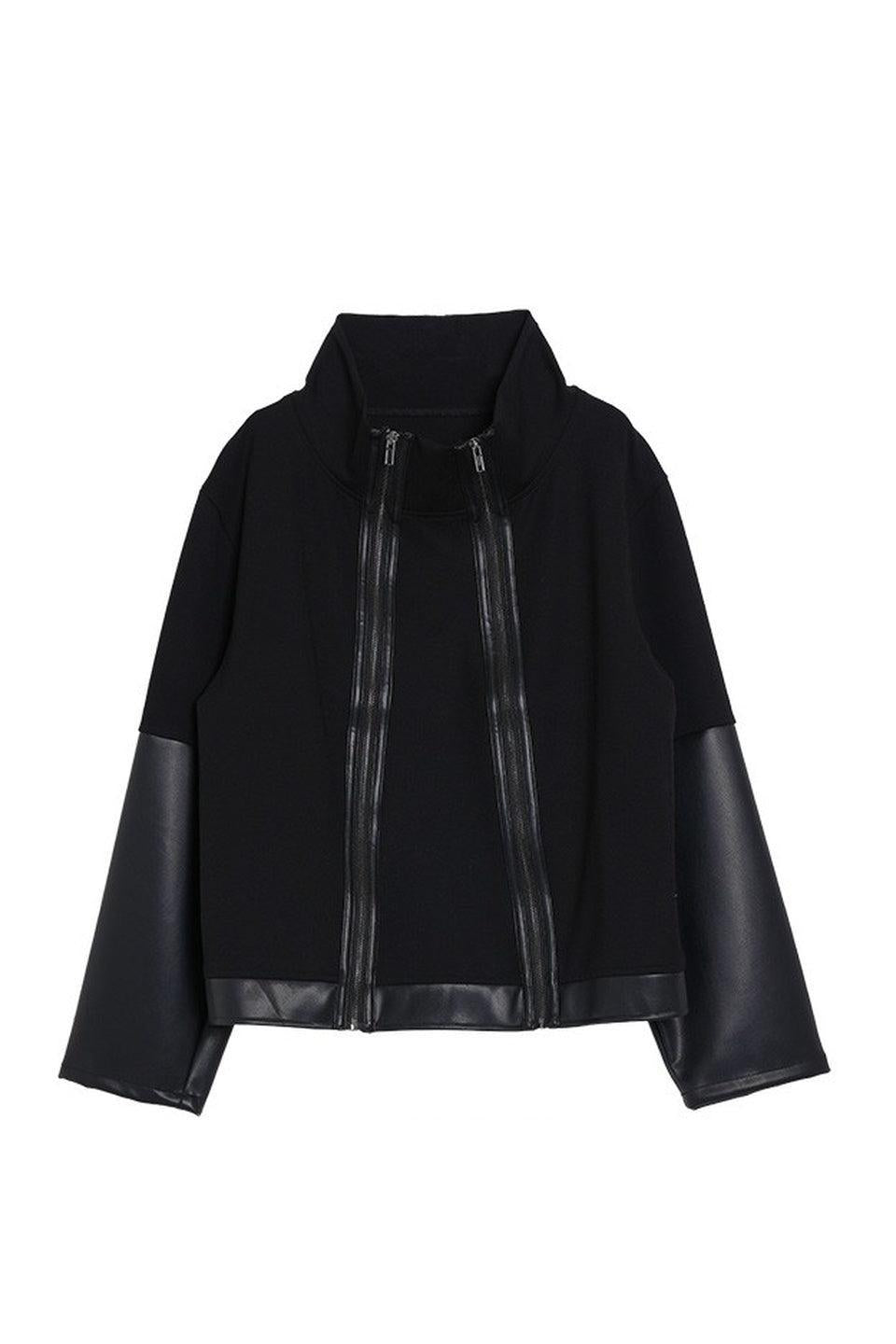 MICALLE MICALLE-Different Material Docking Blouson-NOWALL