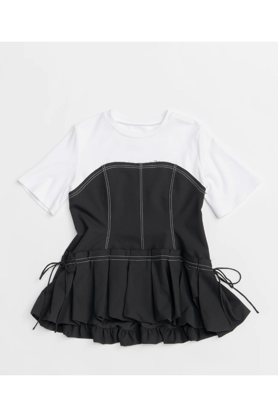 MAISON SPECIAL-Docking Balloon Hem T-shirt-NOWALL