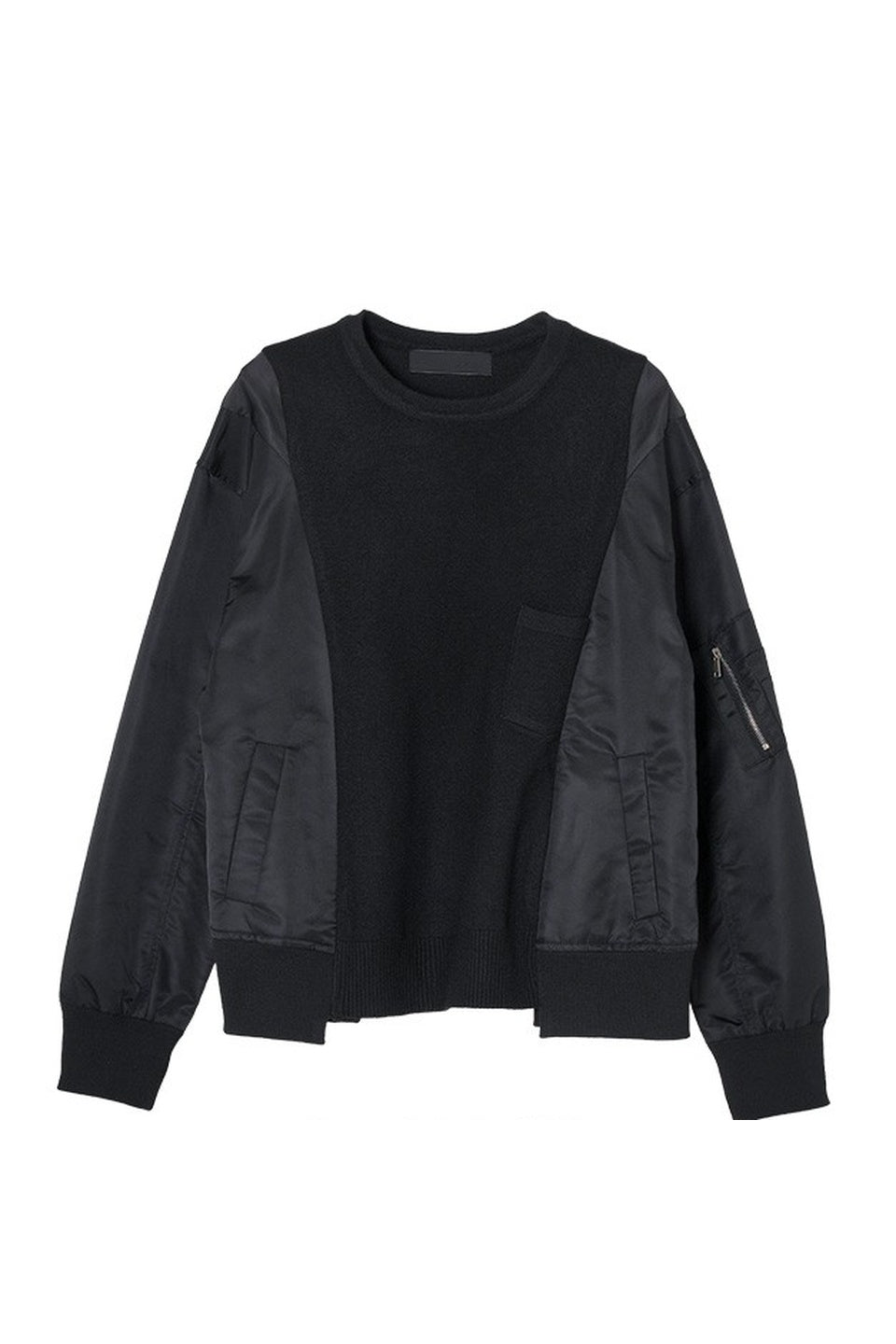 【新品】ミカーレミカーレ　チュールドッキングブルゾン　ブラック　完売品 ミカーレミカーレ MICALLEMICALLE チュールドッキングMA-1