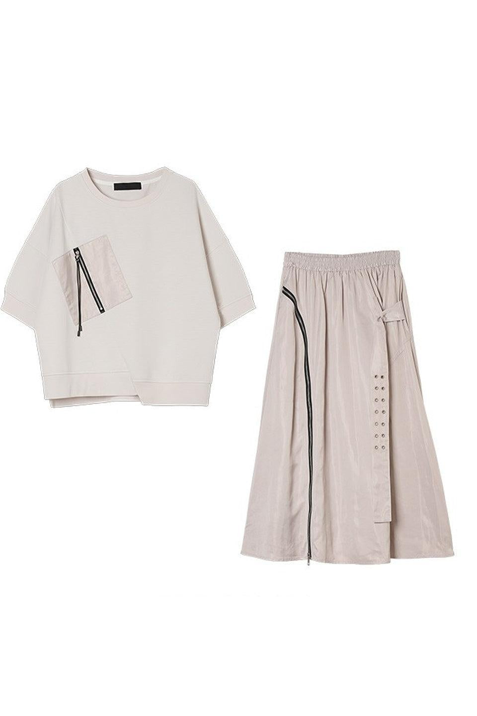 MICALLE MICALLE-Docking Sweat Set Up-NOWALL