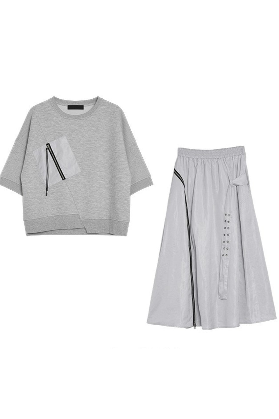 MICALLE MICALLE-Docking Sweat Set Up-NOWALL