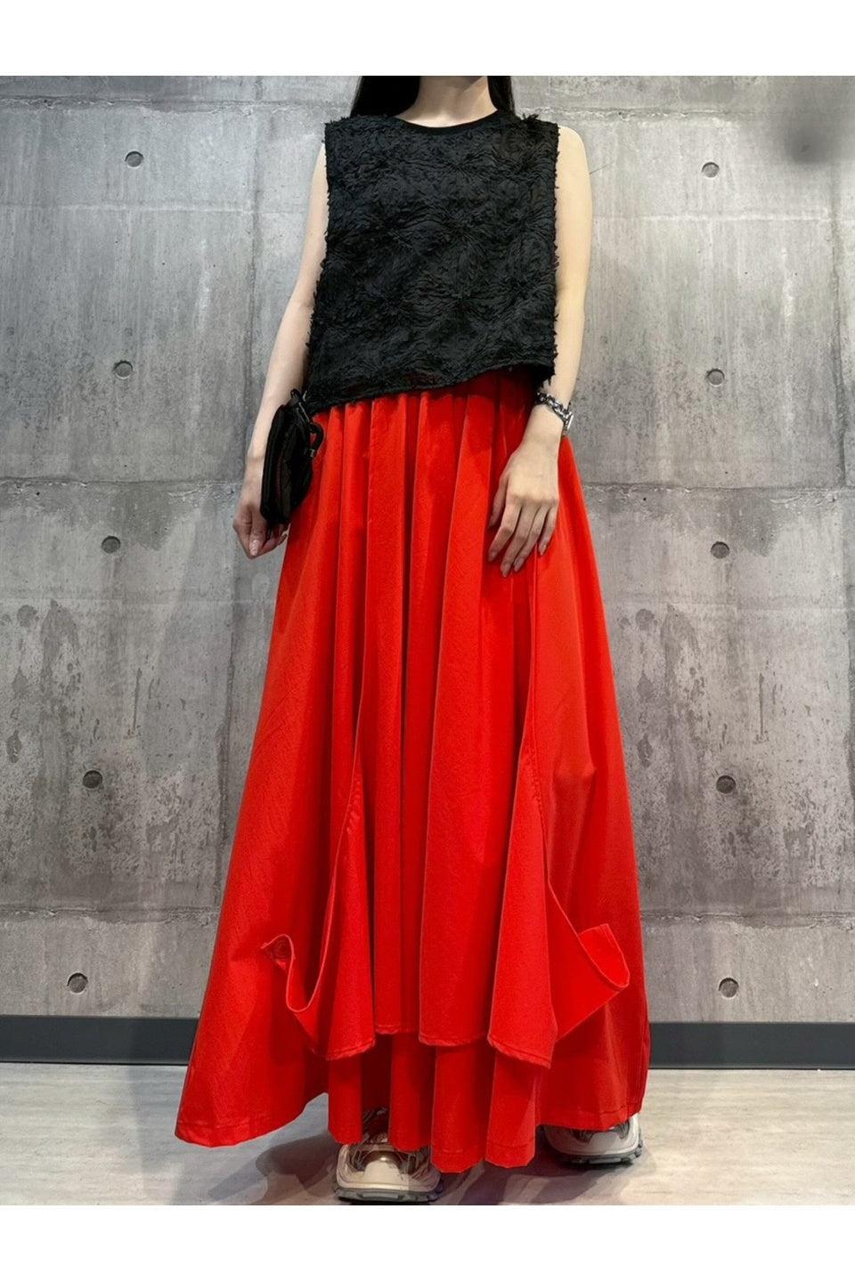 MICALLE MICALLE-Drape Wide Pants-NOWALL