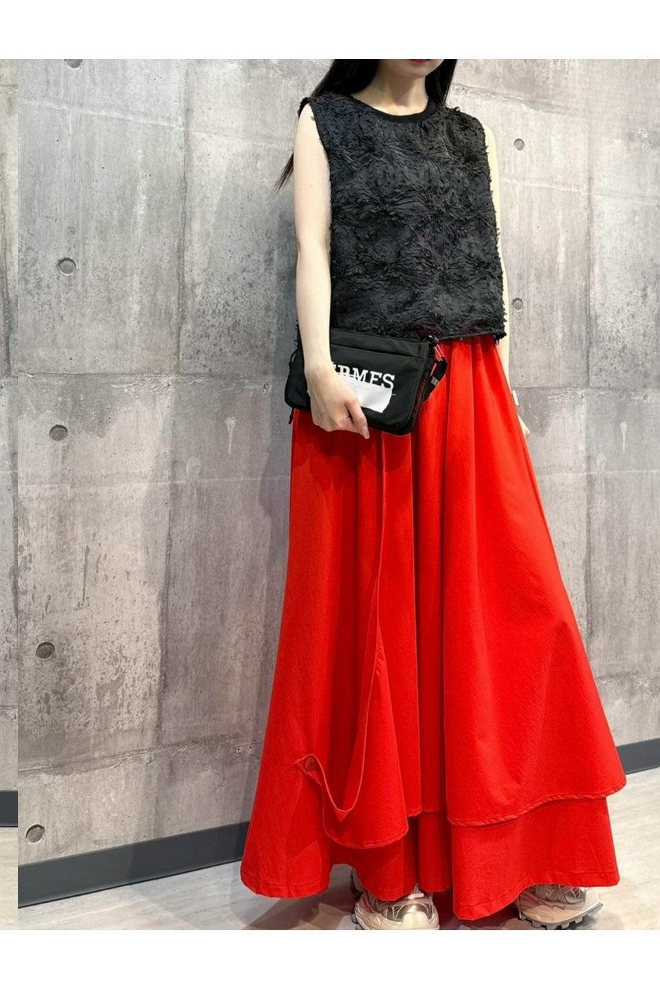 MICALLE MICALLE-Drape Wide Pants-NOWALL