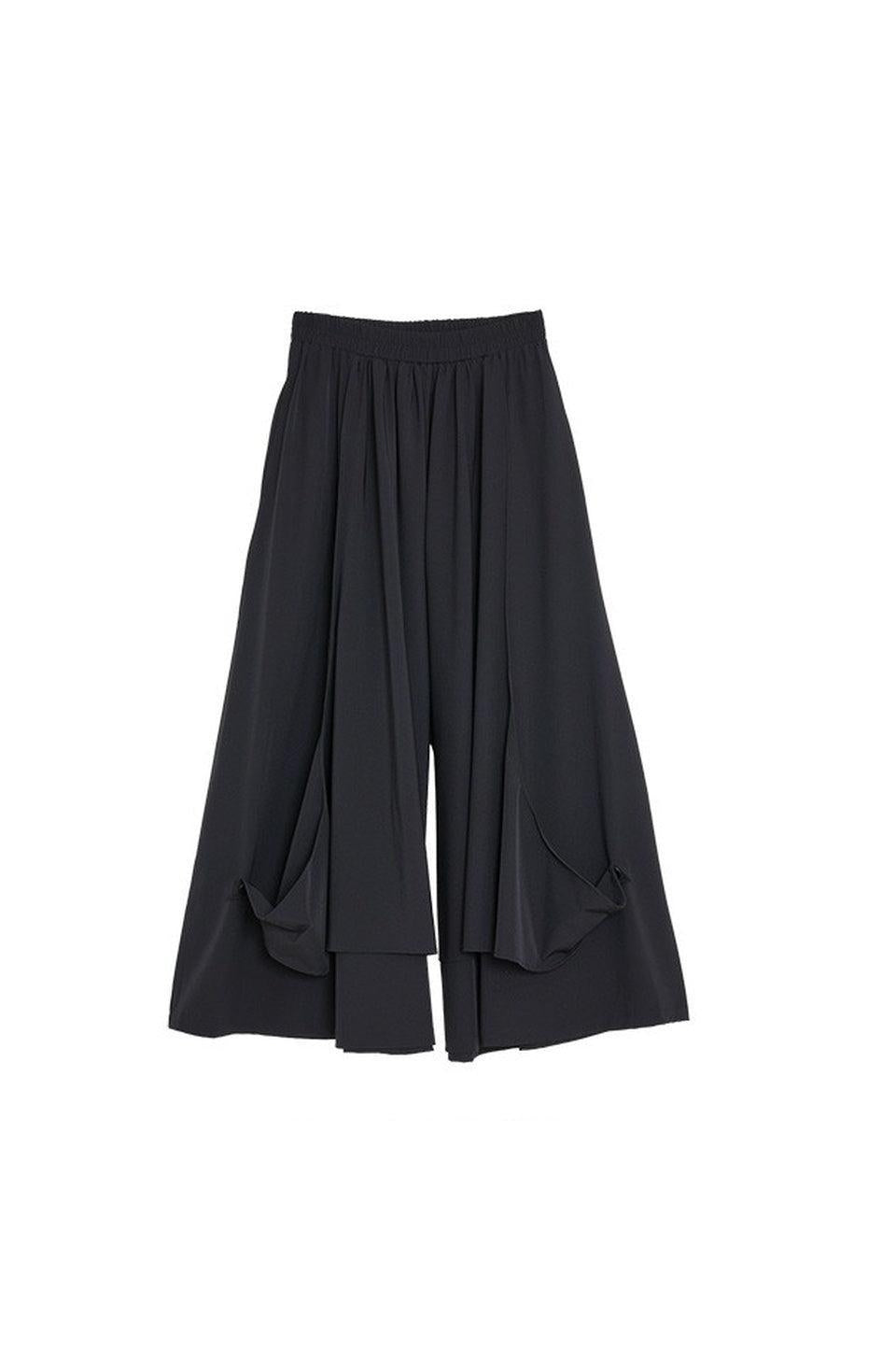MICALLE MICALLE-Drape Wide Pants-NOWALL