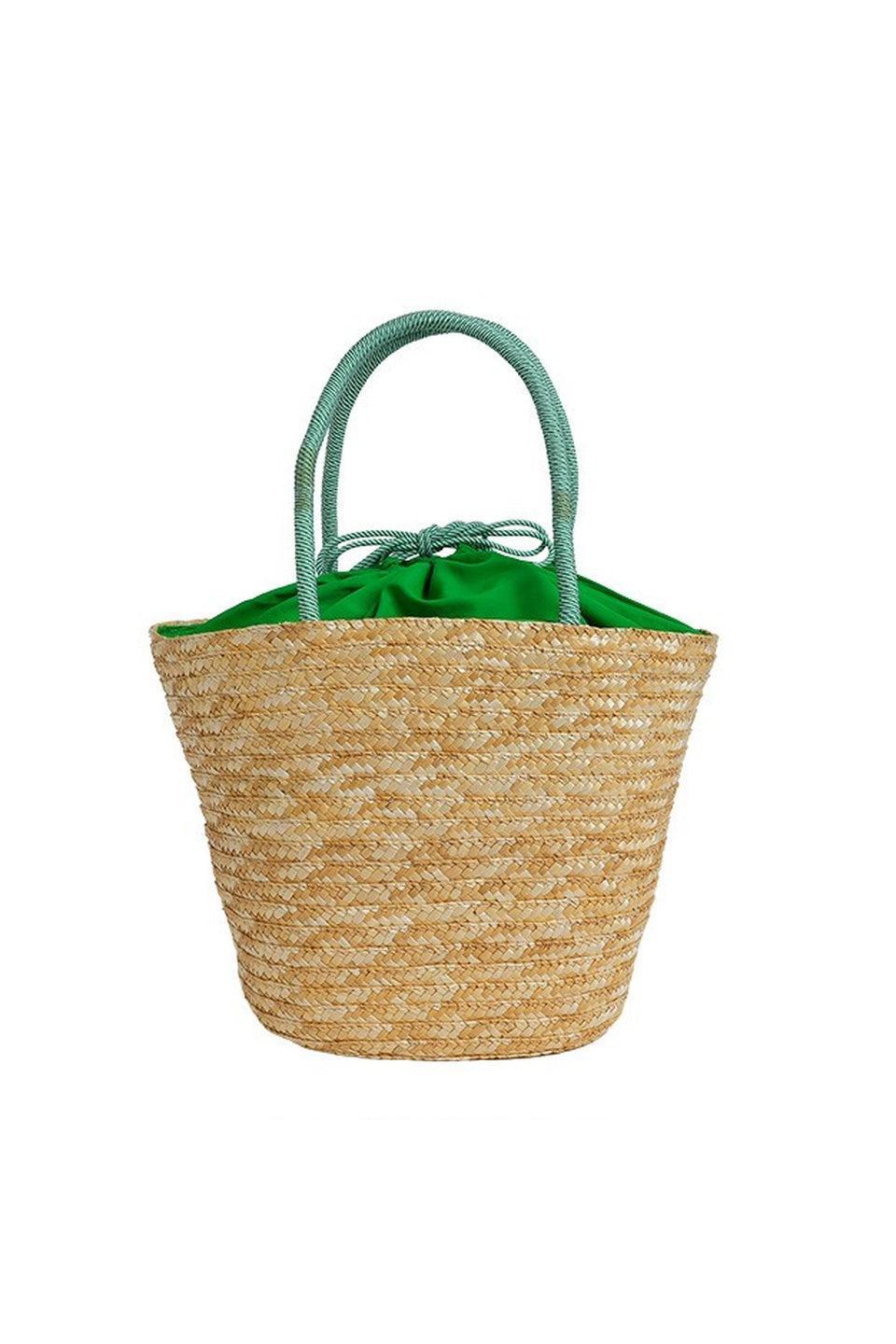 MICALLE MICALLE-Embroidered Straw Tote Bag [Big]-NOWALL