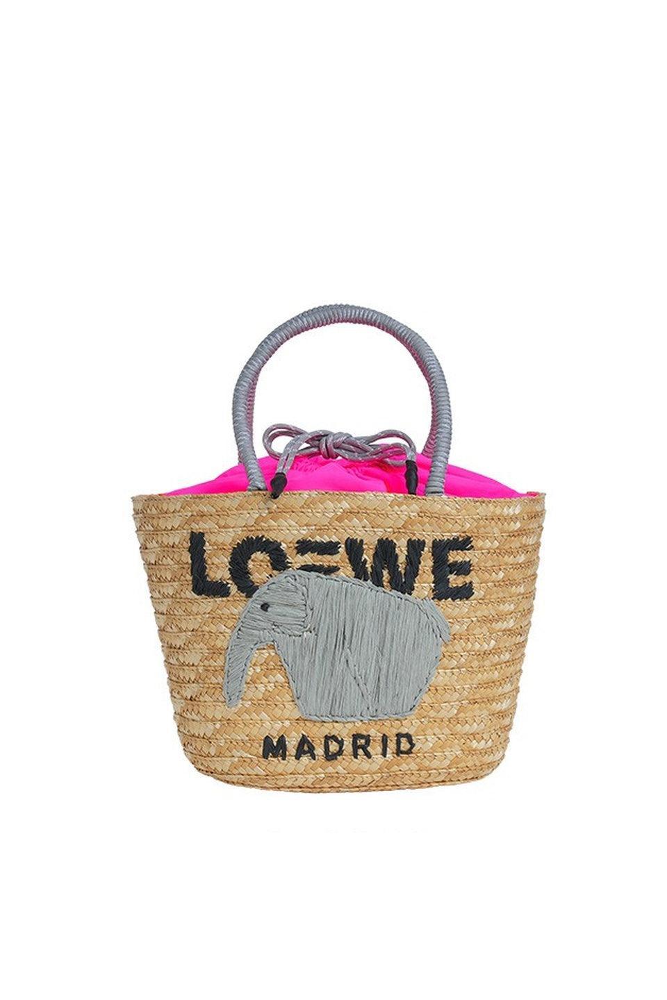 MICALLE MICALLE-Embroidered Straw Tote Bag[Small]-NOWALL