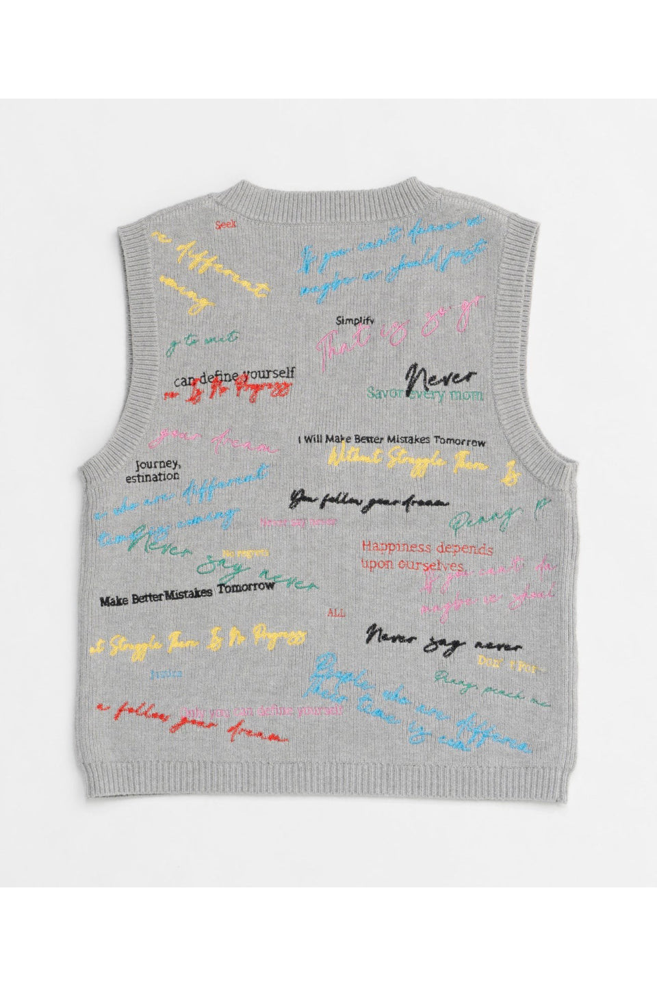 MAISON SPECIAL-Embroidery Vest-NOWALL