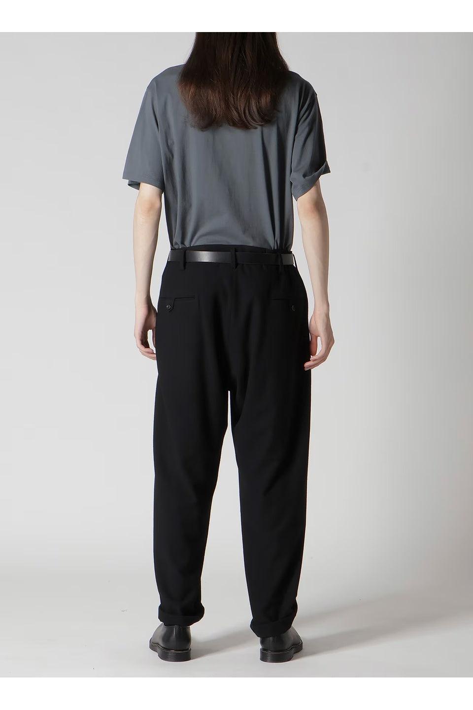 ワイズフォーメンY's for men フラノウールタックパンツ チャコール