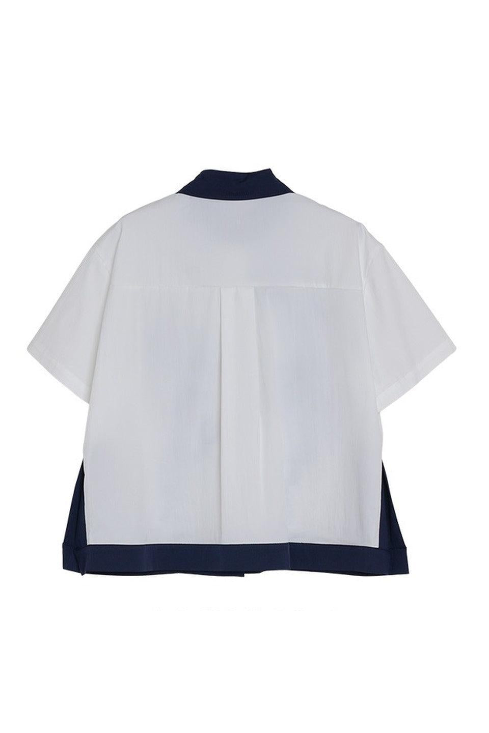 MICALLE MICALLE-Flower Embroidery Shirt-NOWALL