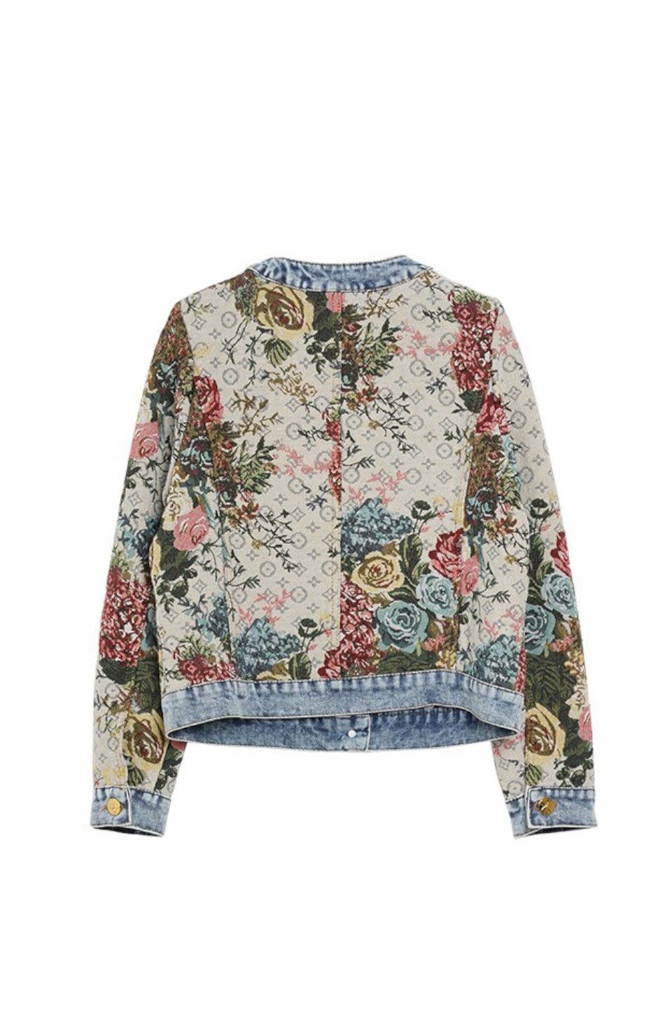 MICALLE MICALLE-Flower Pattern Design Jacket-NOWALL