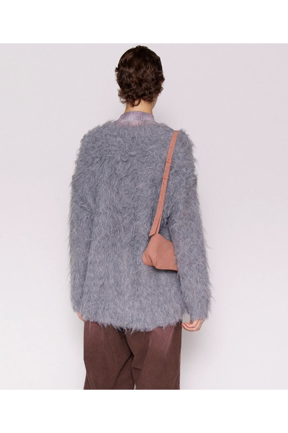 MAISON SPECIAL-Fluffy Shaggy Cardigan-NOWALL