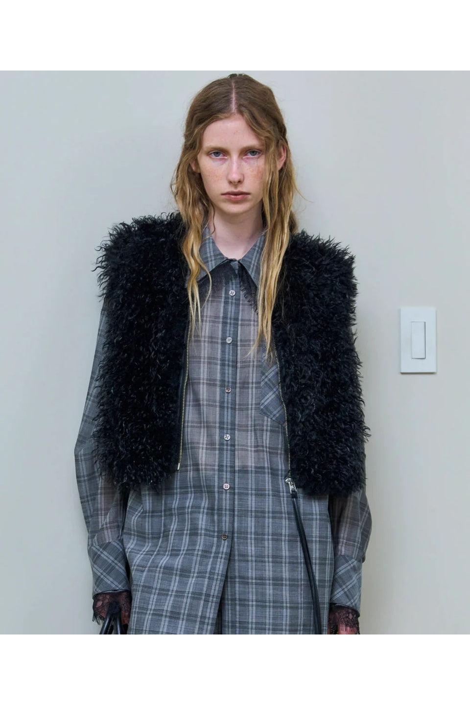 MAISON SPECIAL-Fur Vest-NOWALL