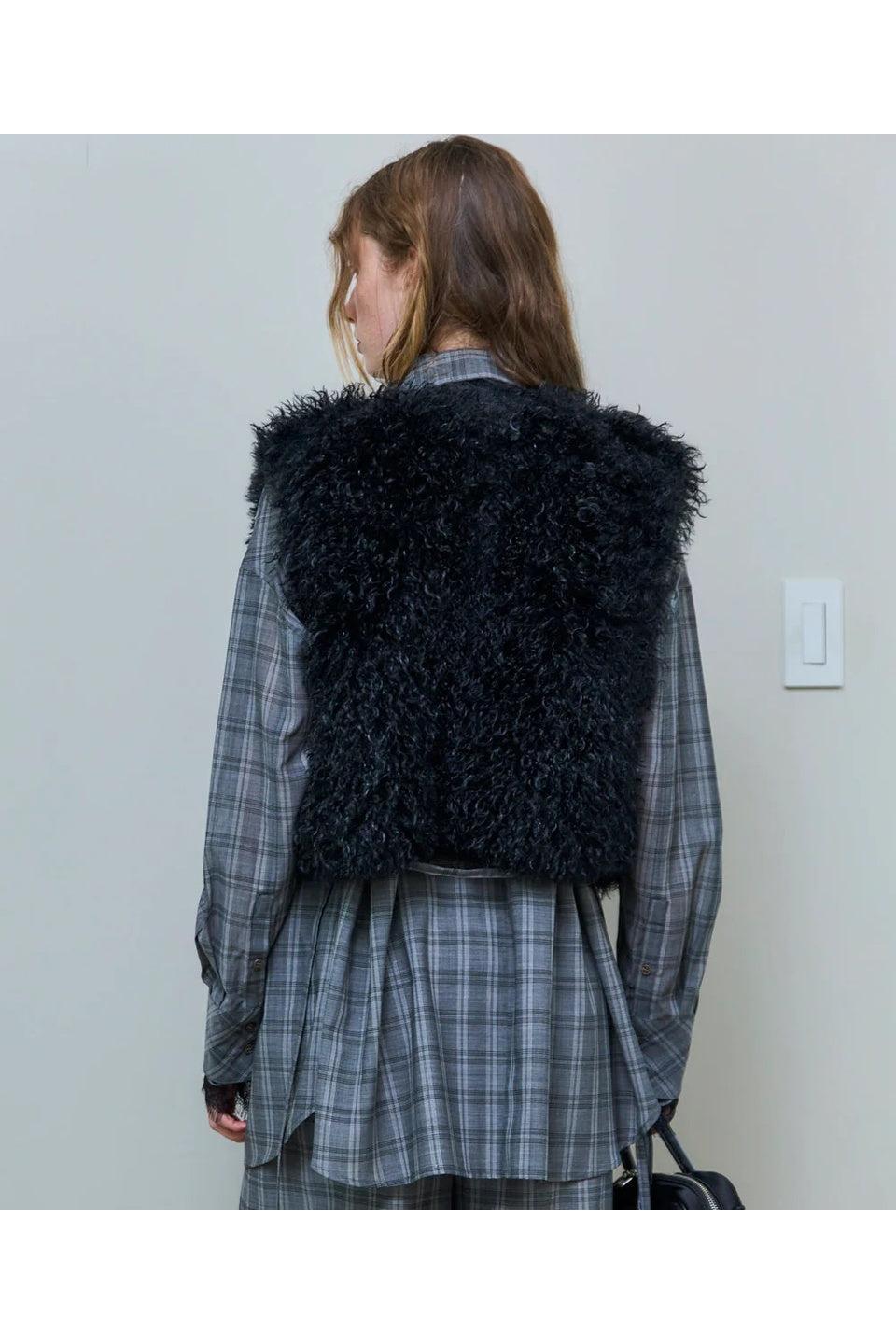 MAISON SPECIAL-Fur Vest-NOWALL