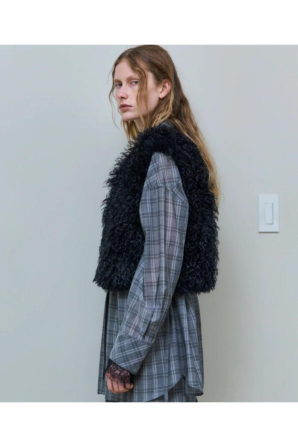 MAISON SPECIAL-Fur Vest-NOWALL