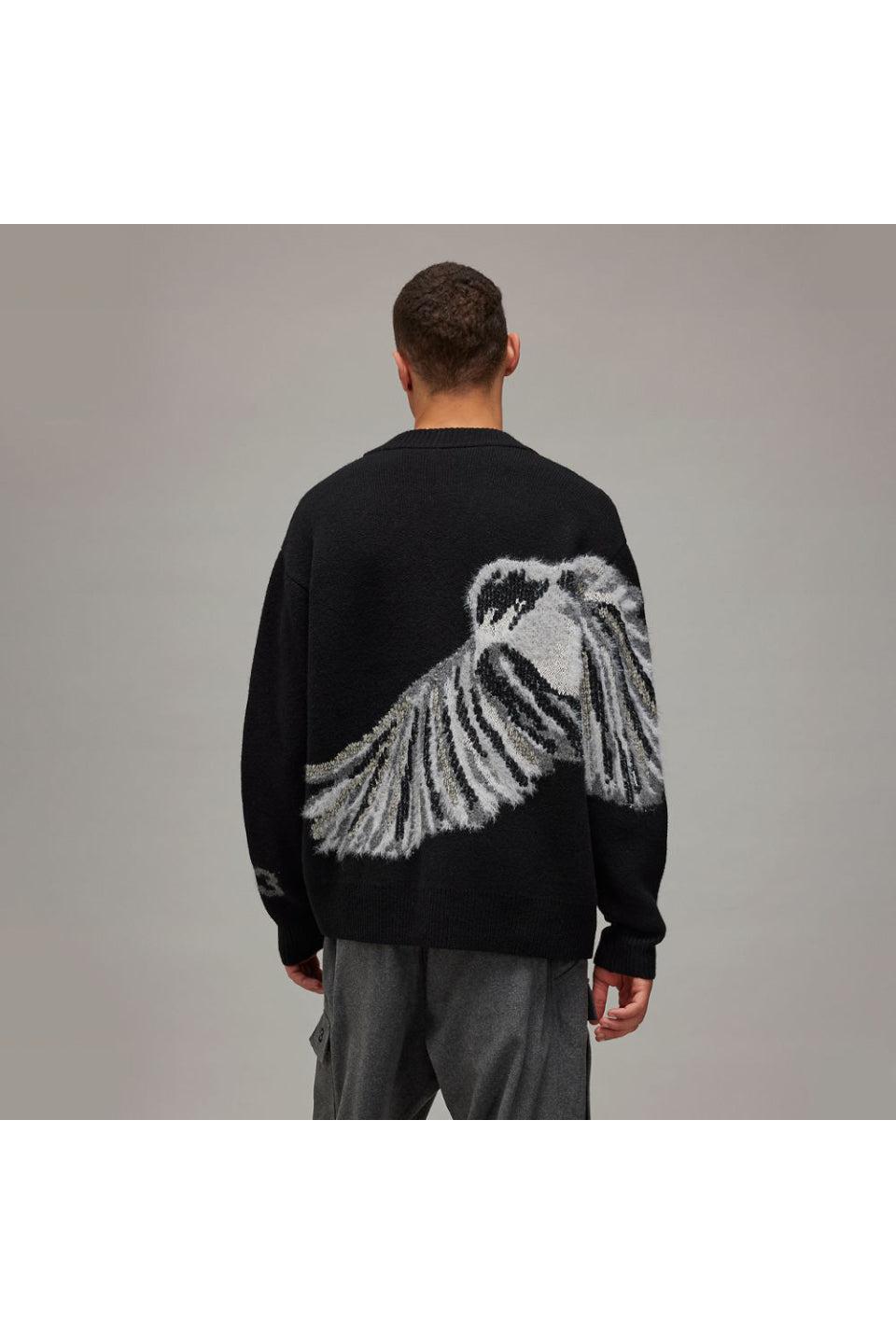 Y-3-GFX Knit Cardigan-NOWALL