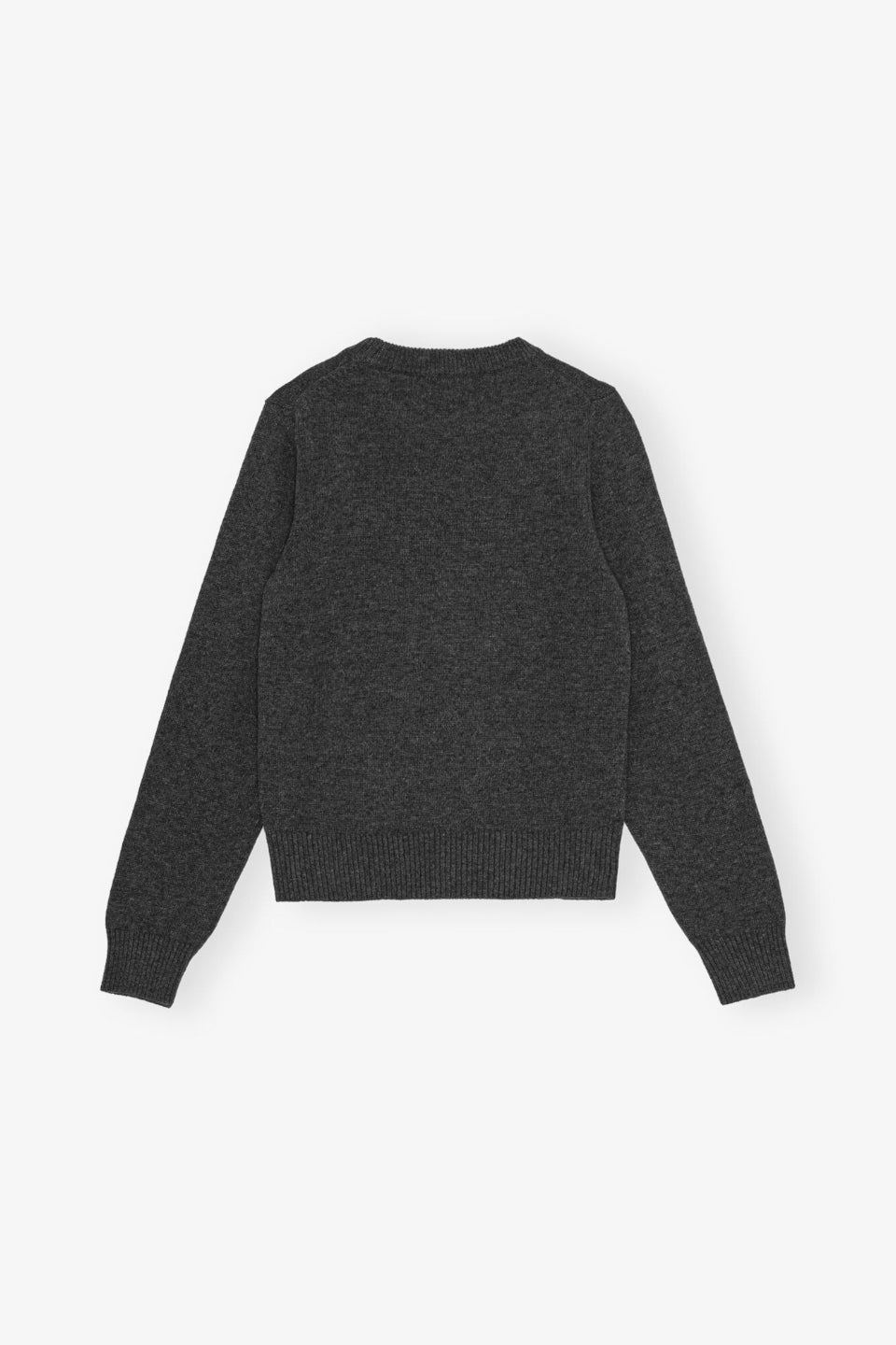 GANNI-Graphic Wool Mix Bear Crewneck-NOWALL