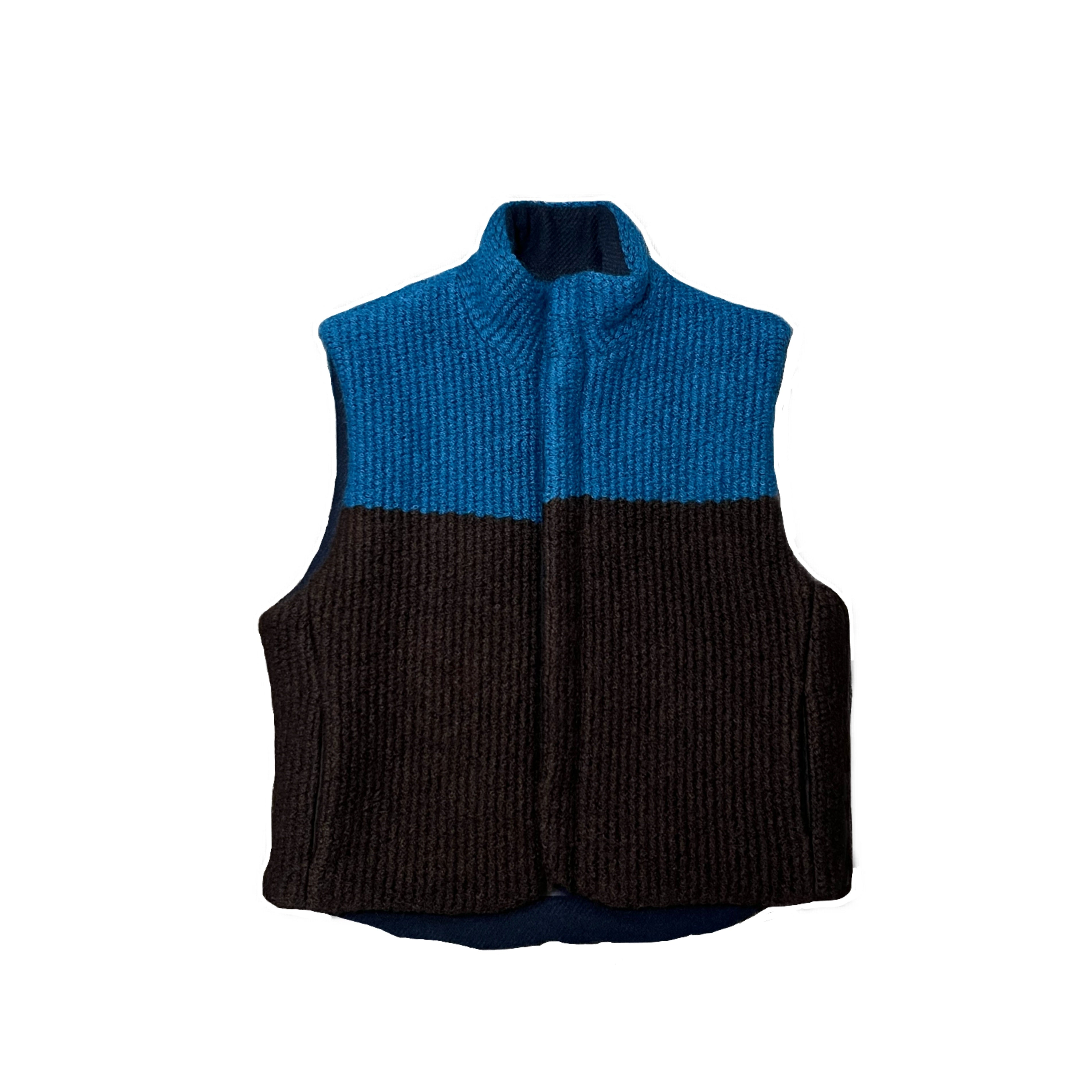 MAYKAM-REVERSIBLE KNIT VEST-NOWALL