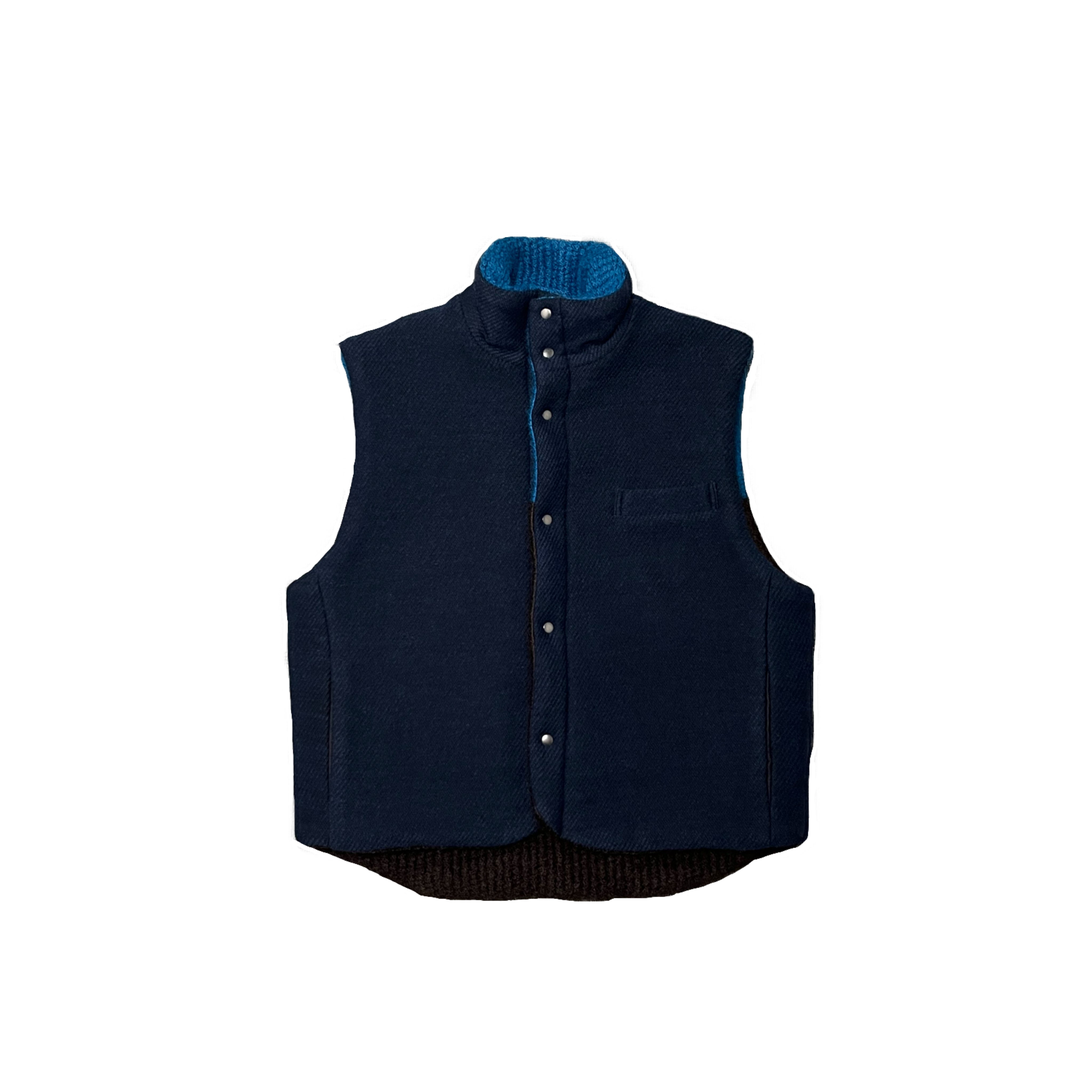 MAYKAM-REVERSIBLE KNIT VEST-NOWALL