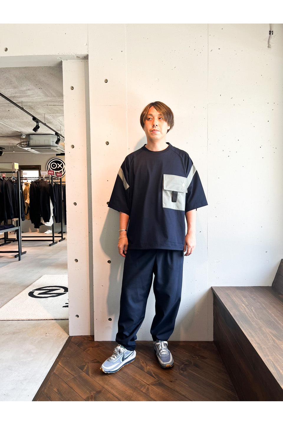 D-VEC × ALMOSTBLACK-H CTN CGUARD SHORT T-NOWALL